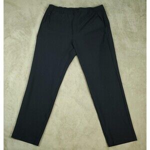 Marc New York Pants Mens 36x30 Black Stretch Chino Elastic Waist Travel Casual